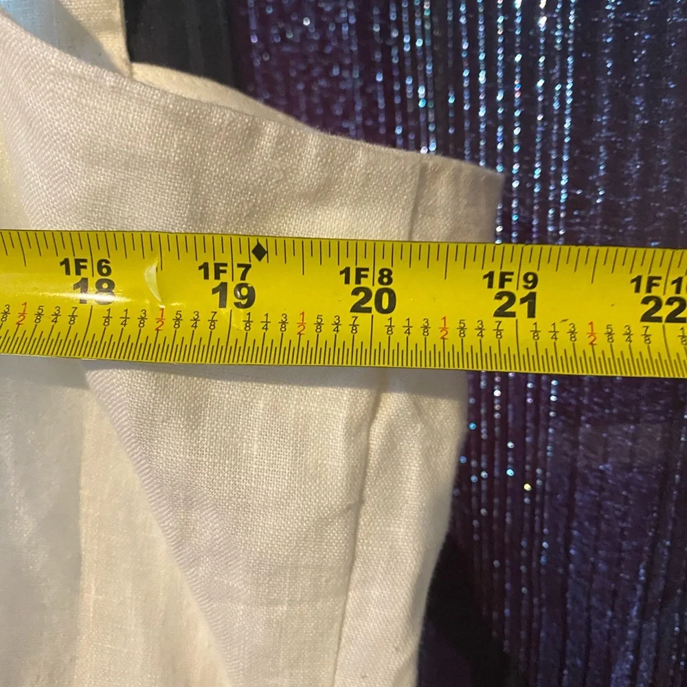 Linen-Tooling‎ Dress,Two pieces-Off White/Blk waist